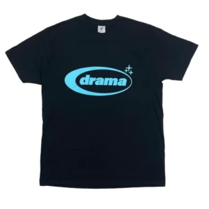 Drama Call Oval T-shirt Black-Blue