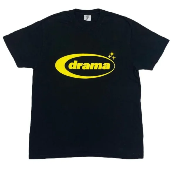 Drama Call Oval T-shirt Black-Yellow