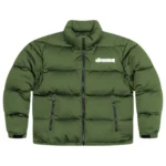 ARMY GREEN MESH STAPLE PUFFAH