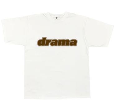 BROWN HALFTONE STAPLE TEE