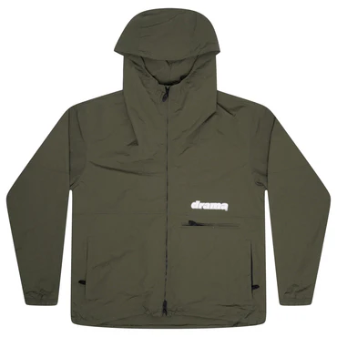 OLIVE GREEN SHELL RAIN JACKET