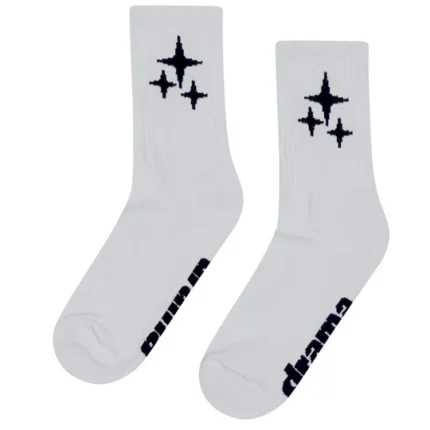 WHITE STA SOCKS